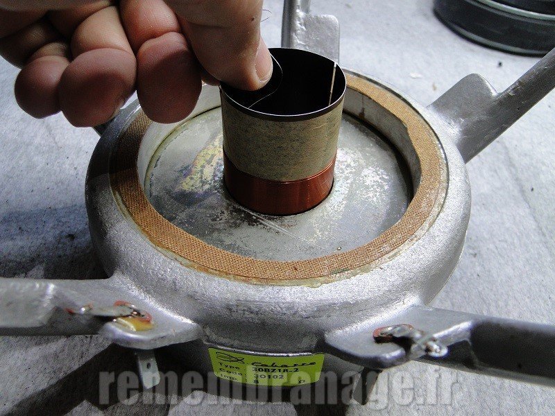 Vérification bobine mobile haut-parleur Cabasse 30BZ18